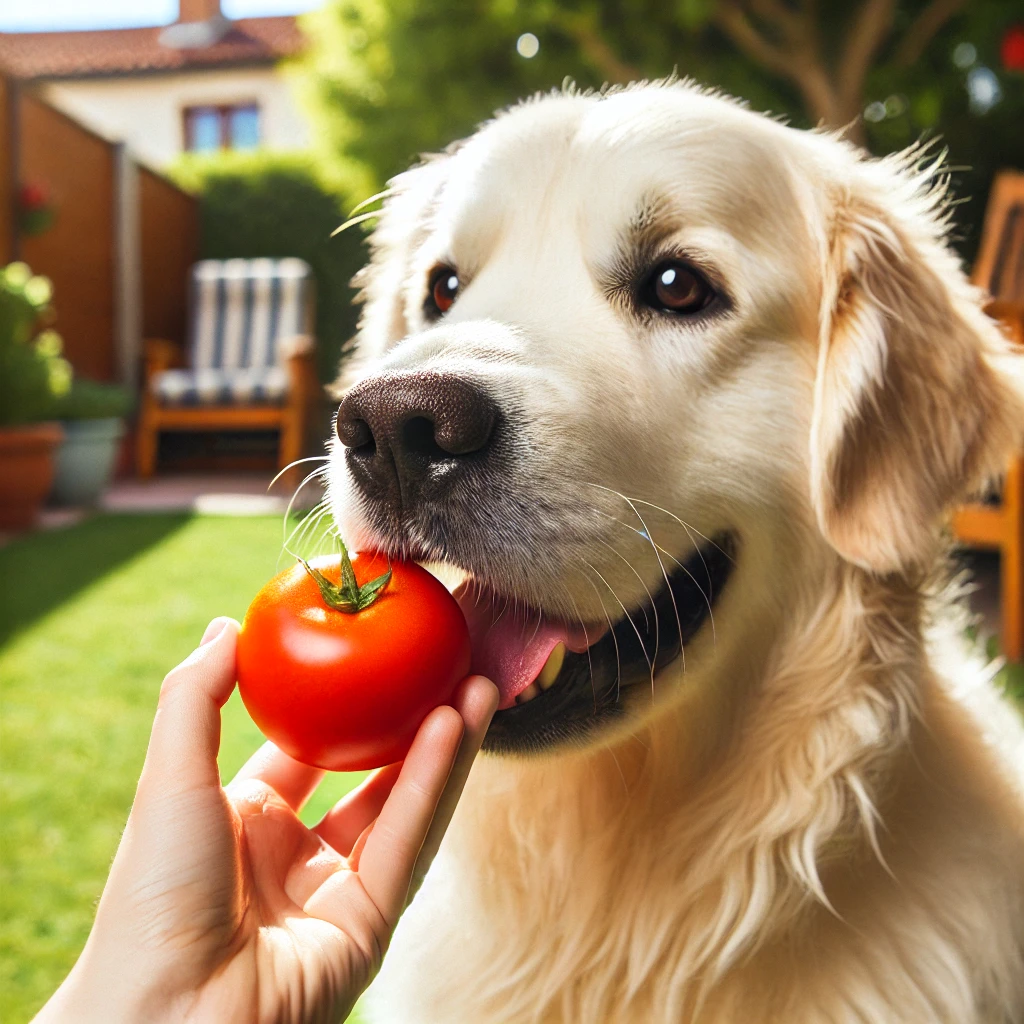 dogs have tomatoes