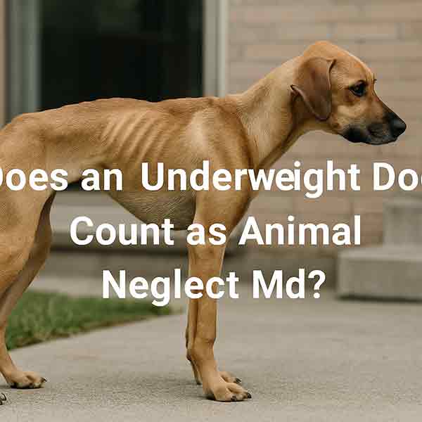 Does an Underweight Dog Count as Animal Neglect in MD