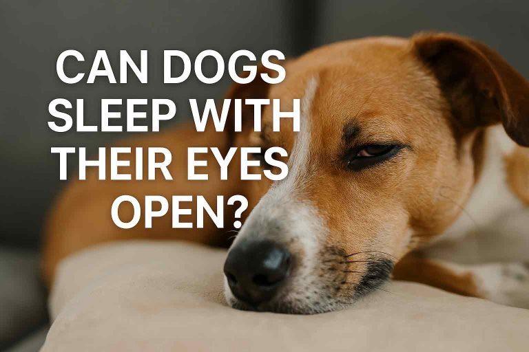 Can Dogs Sleep With Their Eyes Open