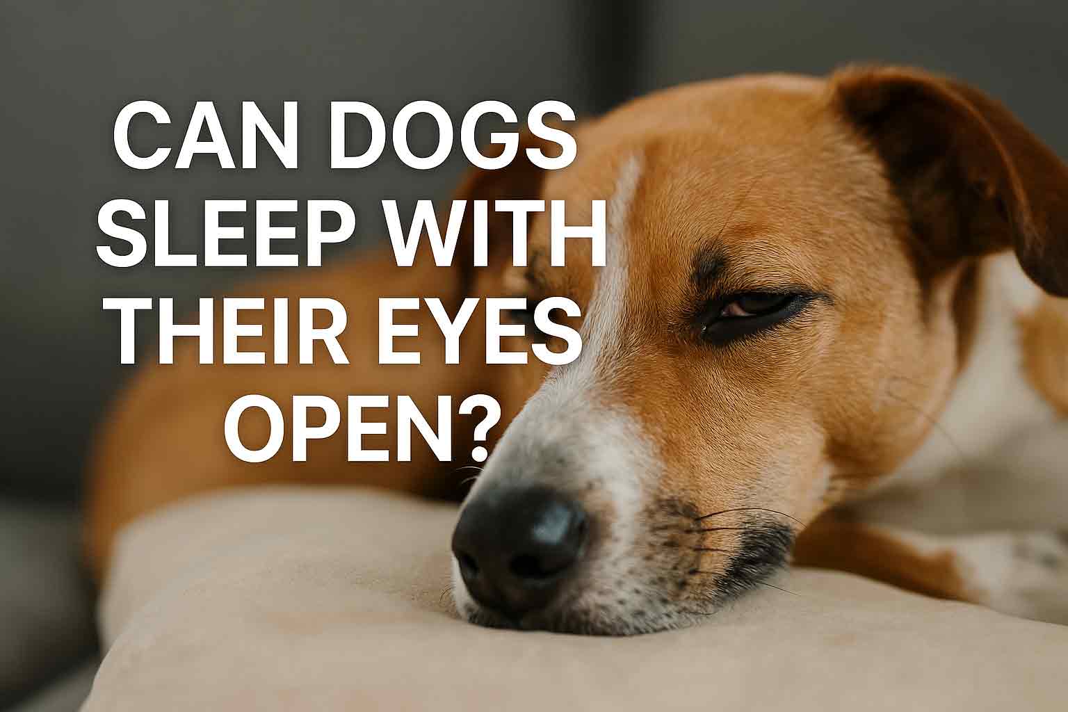 Can Dogs Sleep With Their Eyes Open