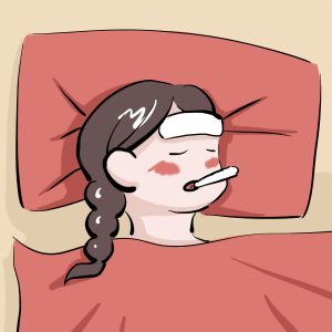 Humans have a cold