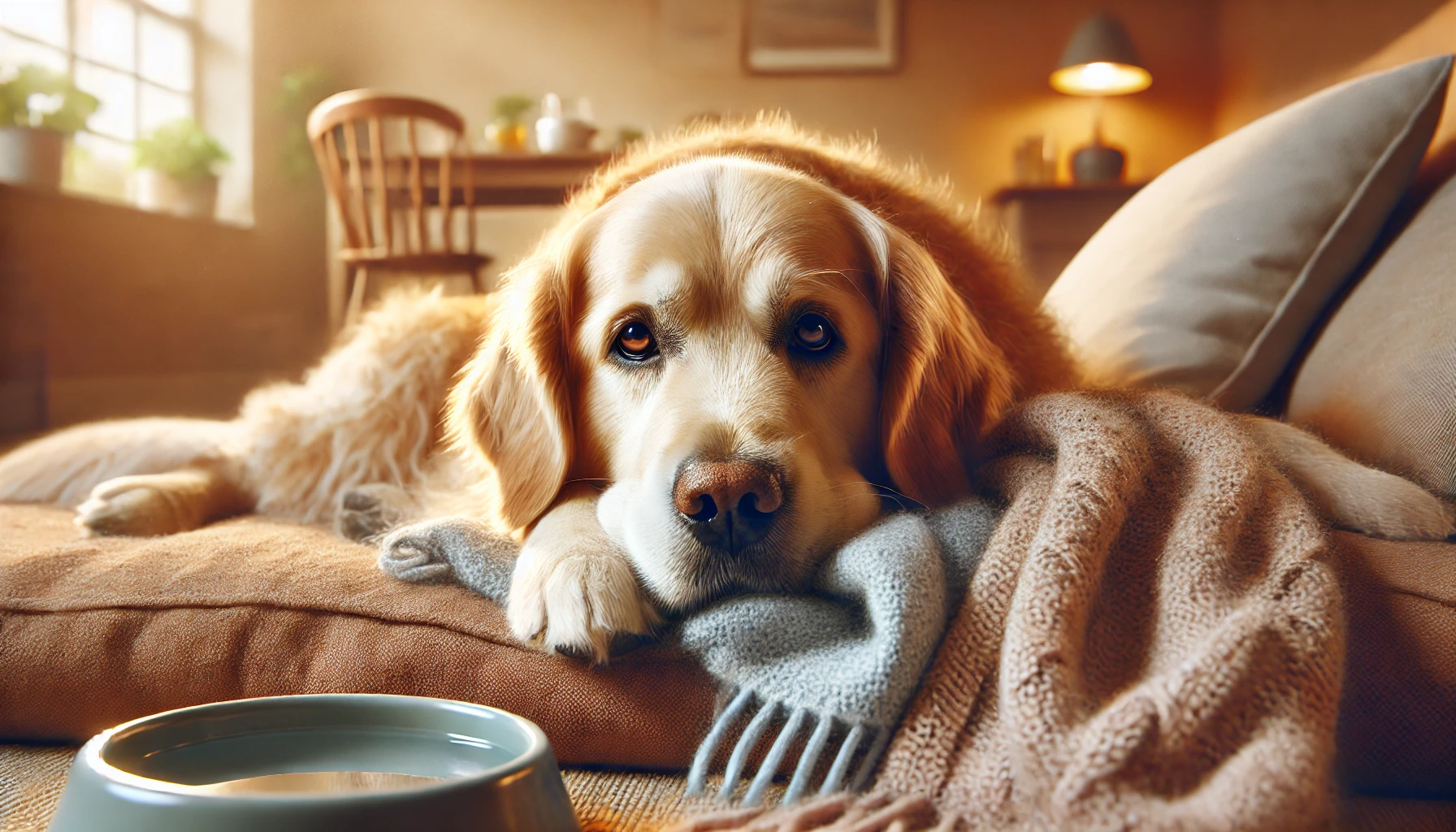 The dog get a cold