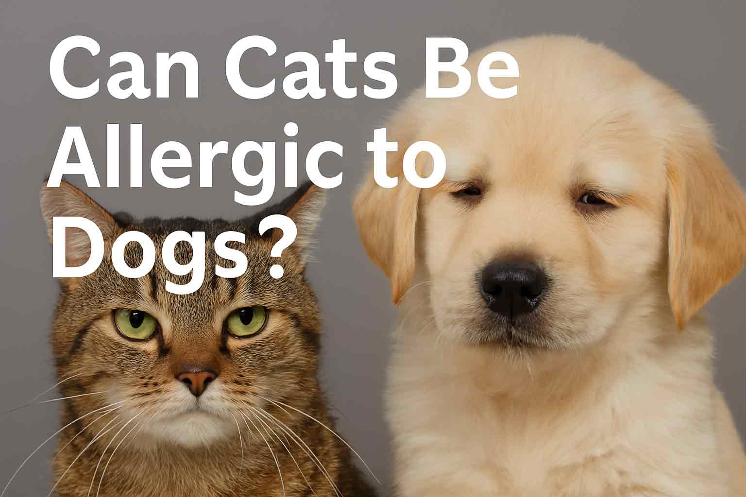 can cats be allergic to dogs