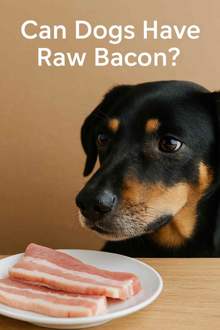 can dogs have raw bacon