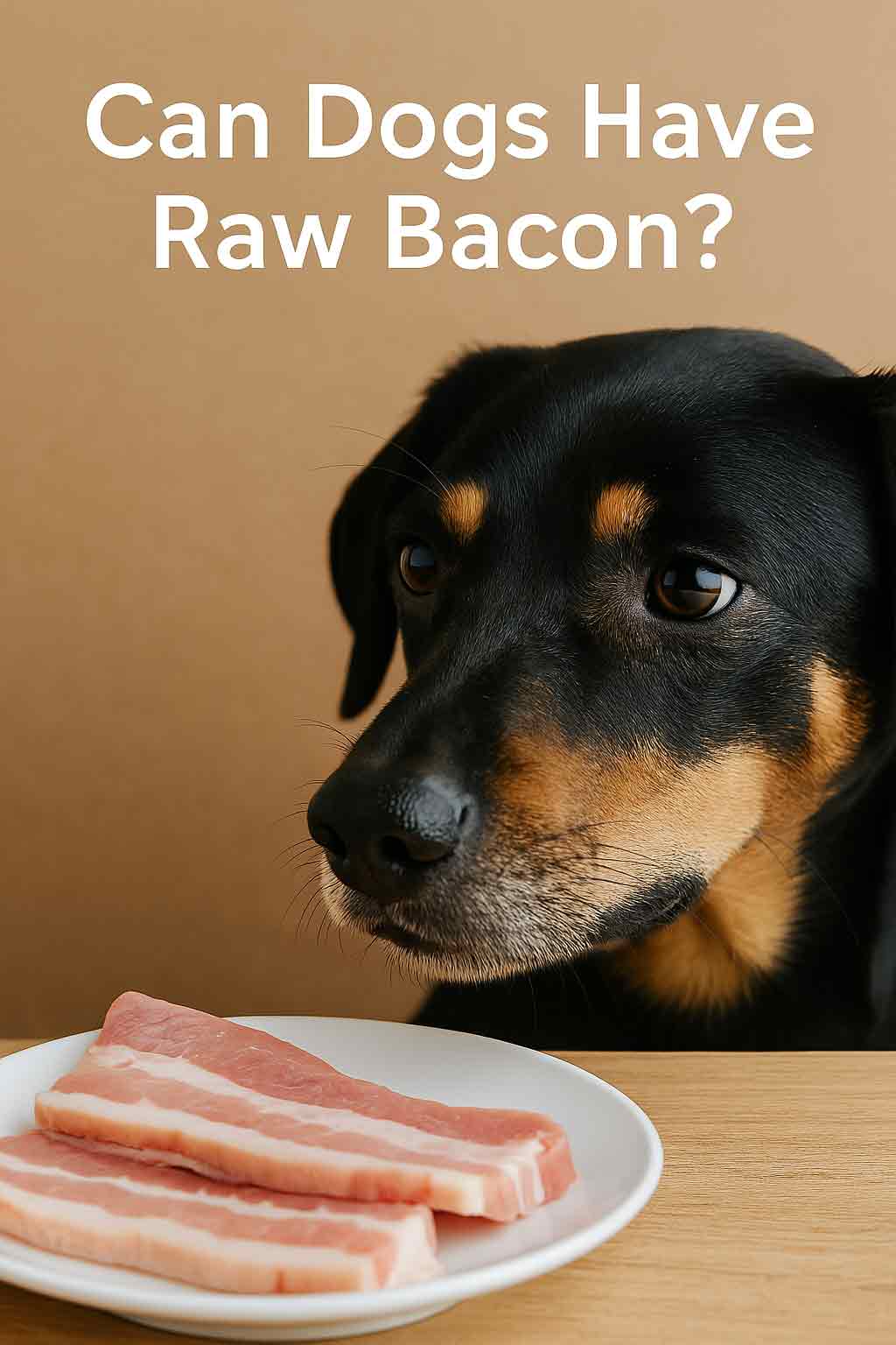 can dogs have raw bacon