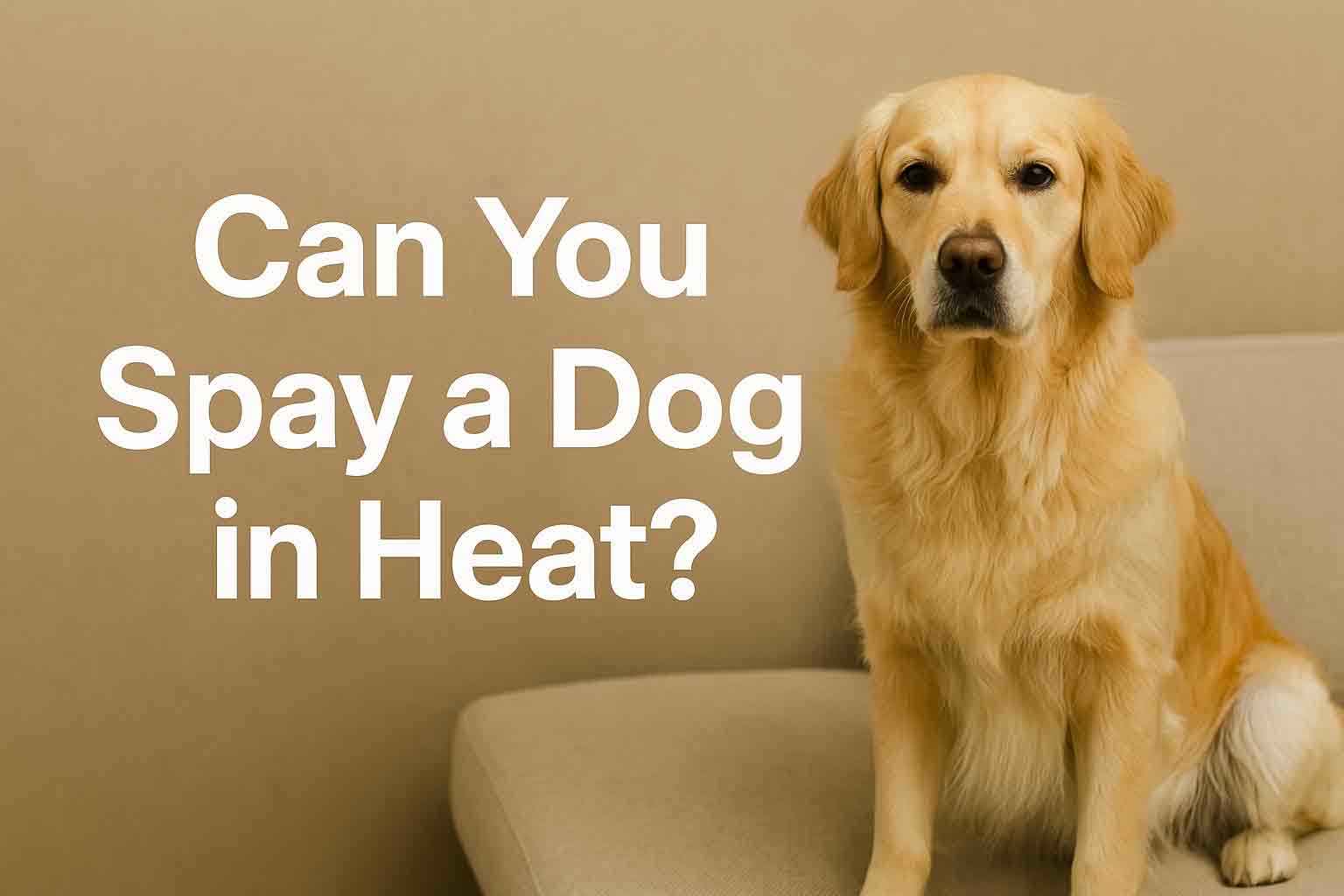 can you spay a dog in heat