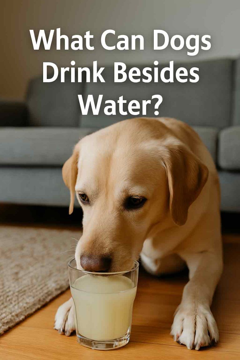 what can dogs drink besides water
