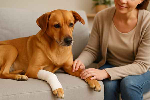 repair a achilles tendon rupture in a dog
