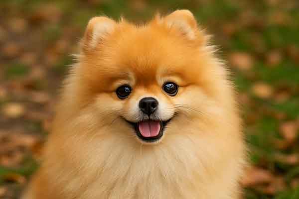 A cute fluffy Pomeranian